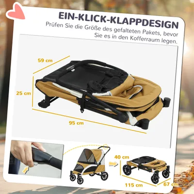 PawHut Hundewagen
