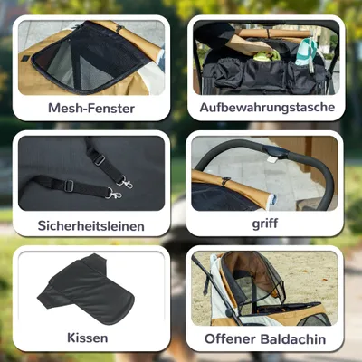 PawHut Hundewagen