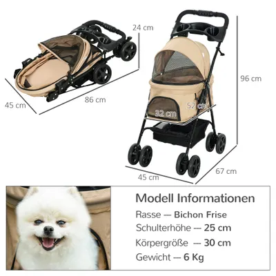 PawHut Hundewagen
