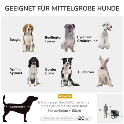 PawHut Hundeanhänger