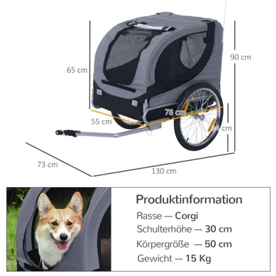 PawHut Hundeanhänger