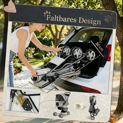PawHut Hundewagen