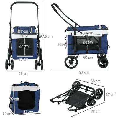PawHut Hundewagen
