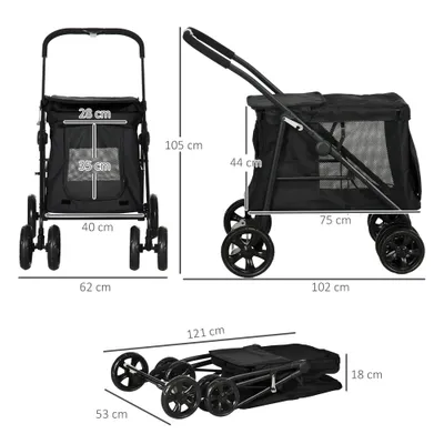 PawHut Hundewagen