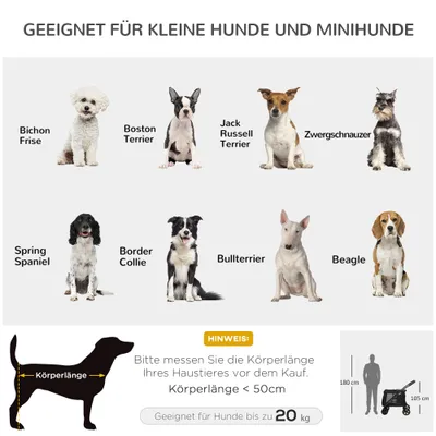 PawHut Hundewagen