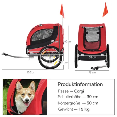 PawHut Hundeanhänger