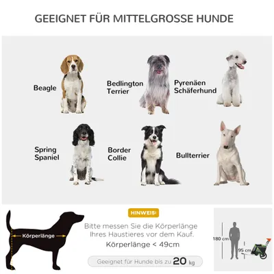 PawHut Hundeanhänger