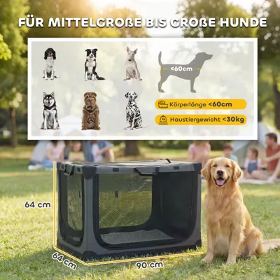 PawHut Hundetransportbox faltbar PawHut Hundetransportbox faltbar
