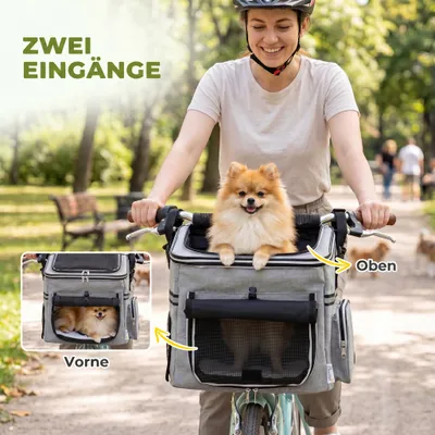 PawHut Fahrrad Hundekorb vorne
