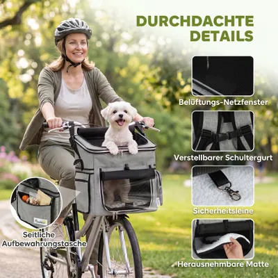 PawHut Fahrrad Hundekorb vorne