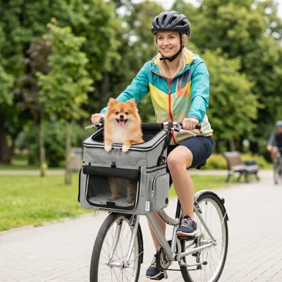 PawHut Fahrrad Hundekorb vorne