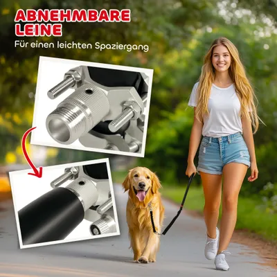 PawHut Hund Fahrradleine