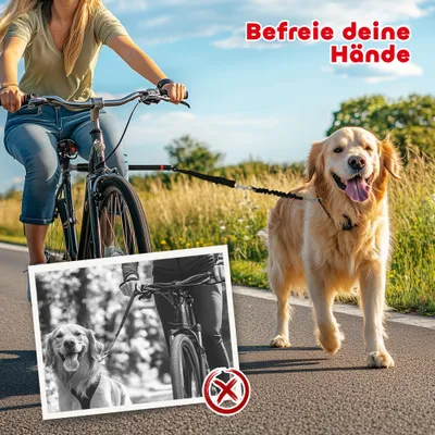 PawHut Hund Fahrradleine