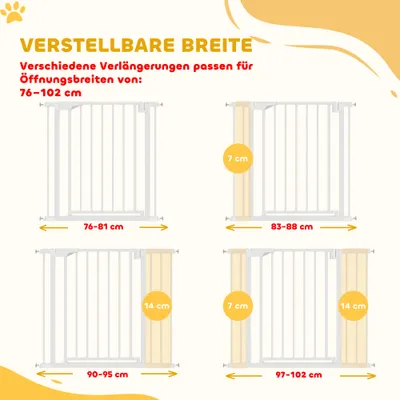 PawHut Treppenschutzgitter