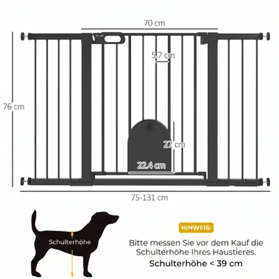 PawHut Türschutzgitter PawHut Türschutzgitter