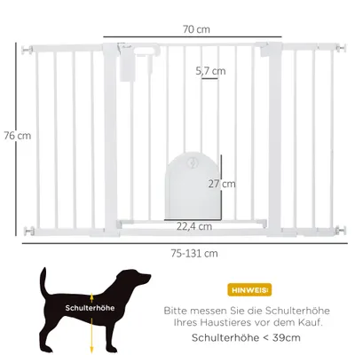PawHut Türschutzgitter