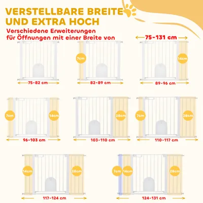 PawHut Türschutzgitter