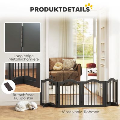 PawHut Hunde-Absperrgitter