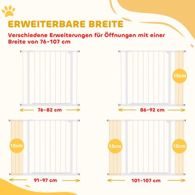 PawHut Türschutzgitter