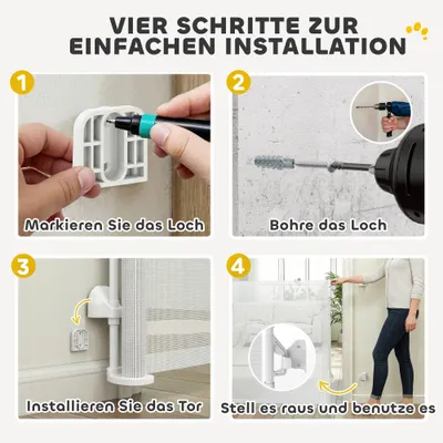 PawHut Treppenschutzgitter