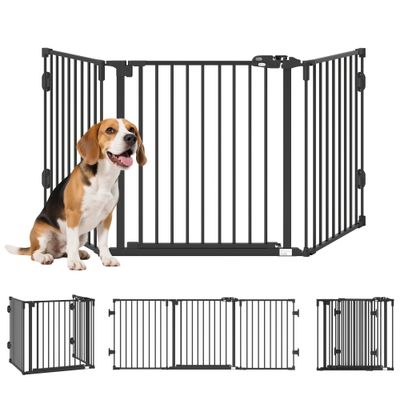 PawHut Hunde Absperrgitter