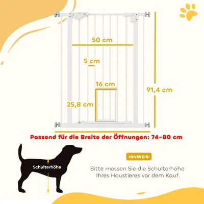 PawHut Türschutzgitter