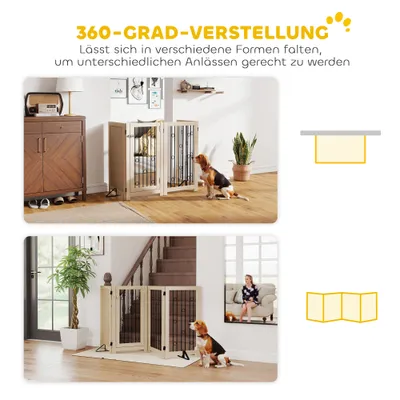 PawHut Absperrgitter Hund