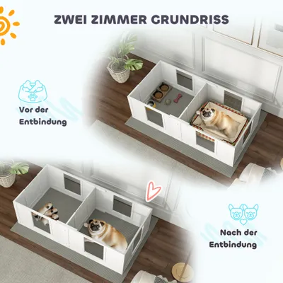 PawHut Wurfkiste für Welpen PawHut Wurfkiste für Welpen