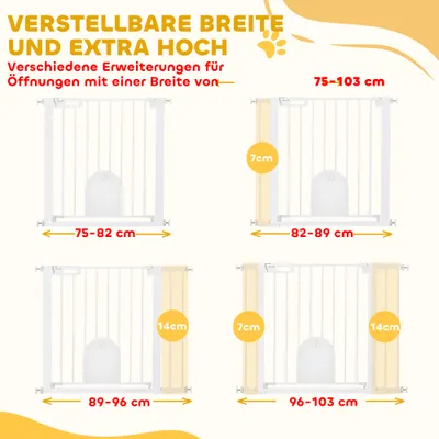 PawHut Türschutzgitter PawHut Türschutzgitter