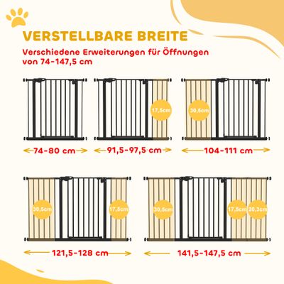PawHut Türschutzgitter