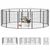 240L x 240B x 100H cm|12  Paneele