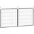 80L x 1,5B x 80H cm|2 Paneele