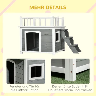 PawHut Hundehütte