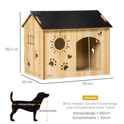 PawHut Hundehütte