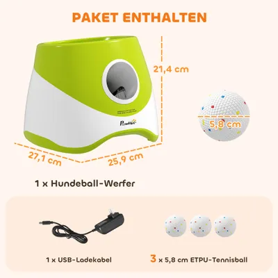 PawHut Automatischer Ballwerfer PawHut Automatischer Ballwerfer