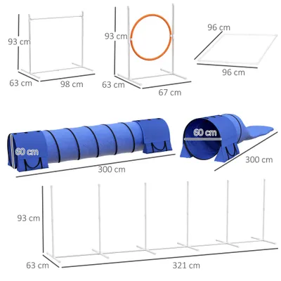 PawHut Agility Set Hunde