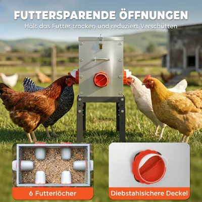 PawHut Hühner Futterautomat PawHut Hühner Futterautomat