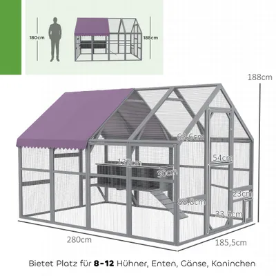 PawHut  Hühnerstall