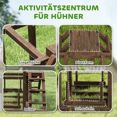 PawHut Hühner-Spielgerüst