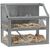 Hellgrau|80L x 50B x 76H cm