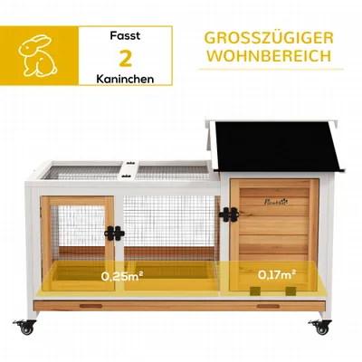 PawHut Hasenstall