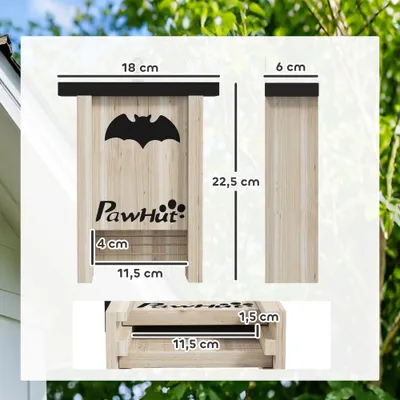 PawHut Fledermauskasten