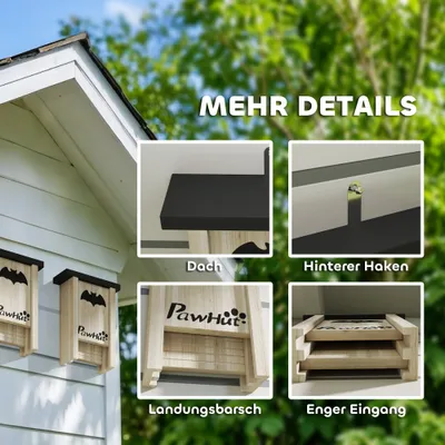 PawHut Fledermauskasten