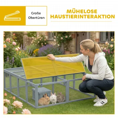 PawHut Hasenstall