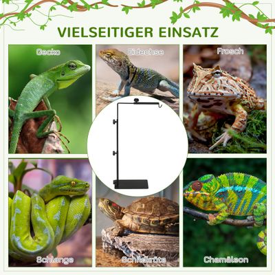 PawHut Reptilien-Lampenständer