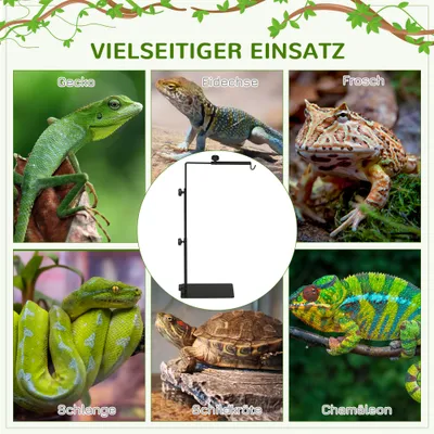 PawHut Reptilien-Lampenständer