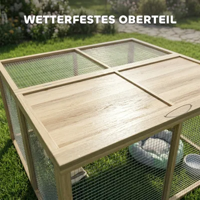 PawHut Hasenstall