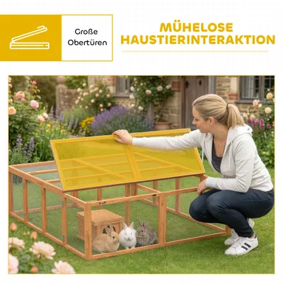 PawHut Hasenstall