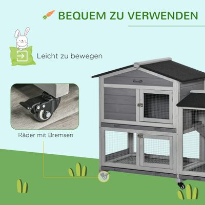 PawHut Hasenstall