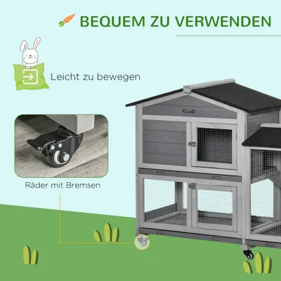 PawHut Hasenstall